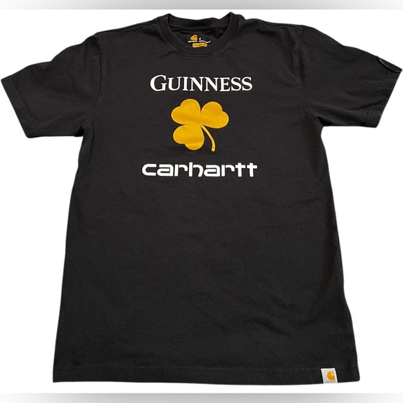 Men’s Carhartt x Guinness Original Fit Short Sleeve Tshirt -Black - Picture 1 of 9